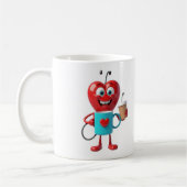 Funny Heart Coffee Mug Kaffeetasse (Links)