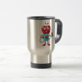 Funny Heart Coffee Mug Reisebecher (VorderseiteRechts)
