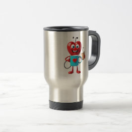 Funny Heart Coffee Mug Reisebecher