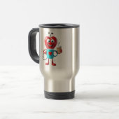 Funny Heart Coffee Mug Reisebecher (Vorderseite Links)