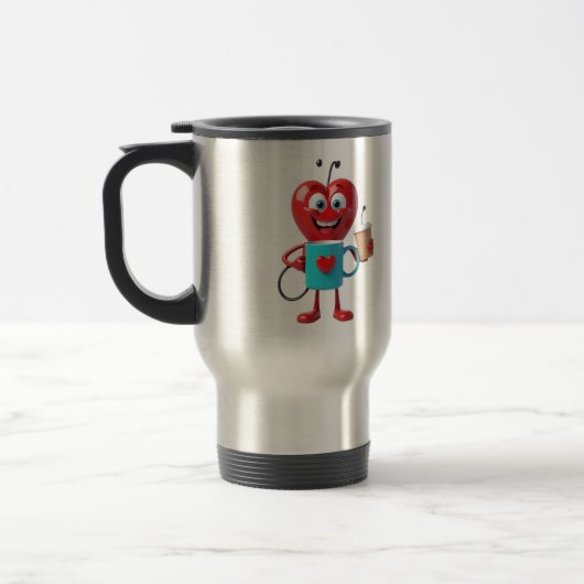 Funny Heart Coffee Mug Reisebecher (Links)