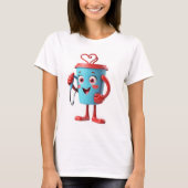 Funny Heart Coffee Tee (Vorderseite)