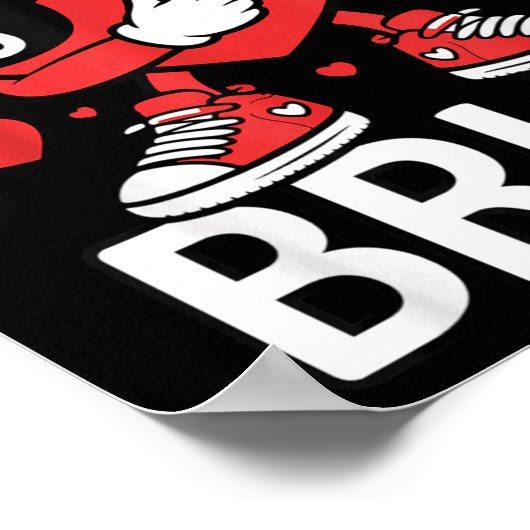 Funny Heart Dab 67 Valentine Bruh Six Seven Meme G Poster (Ecke)