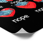 Funny Heart Face Mask Men Women Cute Sweet Valenti Poster (Ecke)