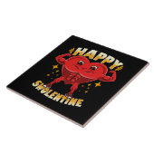 Funny Heart Gym Workout Valentine Geschenk Fliese (Seite)