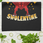 Funny Heart Gym Workout Valentine Geschenk Geschirrtuch (Gefaltet)