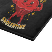 Funny Heart Gym Workout Valentine Geschenk Schneidebrett (Ecke)