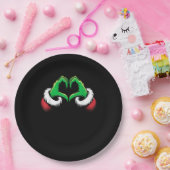 Funny Heart Hände Weihnachten Pappteller (Party)