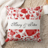 Funny Heart Pattern VII + Ihre Namen und Ideen Kissen (Decke)