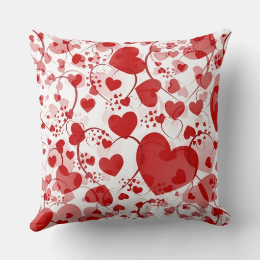 Funny Heart Pattern VII + Ihre Namen und Ideen Kissen (Rückseite)