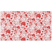 Funny Heart Pattern VII - rot weiß + Ihre Idee Tischdecke (Vorderseite (Horizontal))