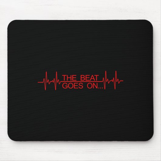 Funny Heart Transplant Art Men Women Heart Attack Mousepad (Vorne)