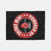 Funny Heart Transplant Survivor Quote Living Heart Fleecedecke (Vorderseite (Horizontal))