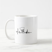 Funny Heartbeat Badminton Shuttle Sports Kaffeetasse (Links)