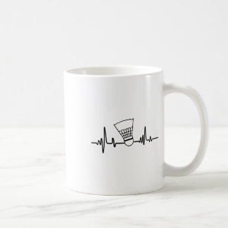 Funny Heartbeat Badminton Shuttle Sports Kaffeetasse