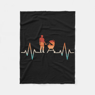 Funny Heartbeat Grillen Grill Grill Grill Lover Gr Fleecedecke
