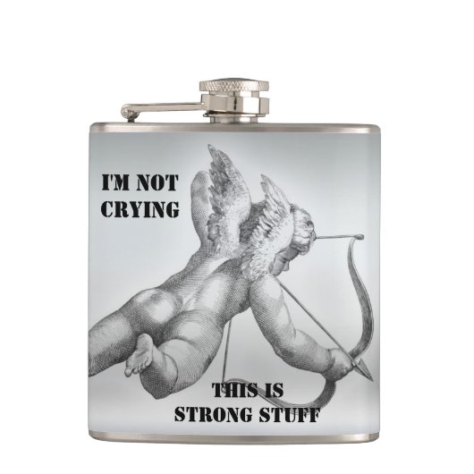 Funny Heartbreak Remedy Cupid Flask Flachmann (Vorderseite)