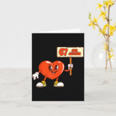 Funny Hearts 67 Valentine Six Seven Meme Gen Alpha Karte (Gelbe Blume)