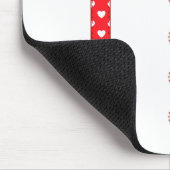 Funny Hearts Bow Tie Suspenders Valentine's Day Co Mousepad (Ecke)
