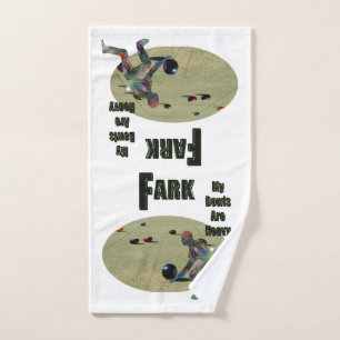 Funny Heavy Lawn Bowles Design, Handtuch