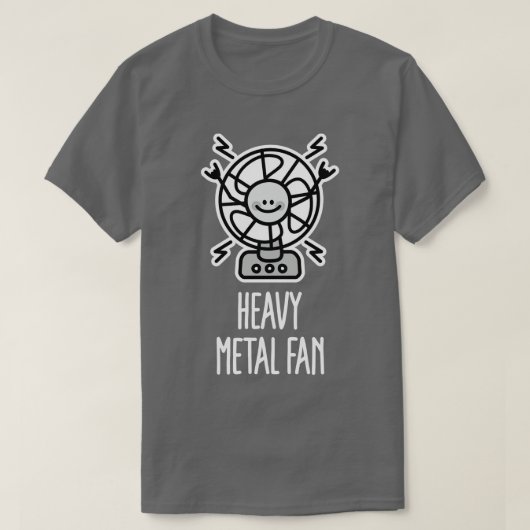 Funny Heavy Metal Lüfter Punk Hard Rock Mu T-Shirt (Design vorne)