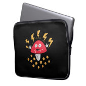 Funny Heavy Metal Mushroom Laptopschutzhülle (Vorderseite Links)