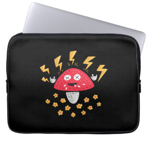 Funny Heavy Metal Mushroom Laptopschutzhülle