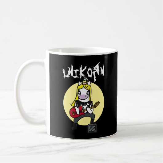 Funny Heavy Metal Unicorn Kaffeetasse (Links)