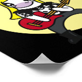 Funny Heavy Metal Unicorn Poster (Ecke)