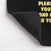 Funny hebt eure Hand, um Witze zu sprechen Mousepad (Ecke)
