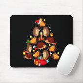 Funny Hedgehogs Christmas Tree Light Pajama Hedgeh Mousepad (Mit Mouse)