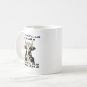 Funny Heifer pour dir ein großes Glas, um es hinüb Kaffeetasse (Vorderseite Links)
