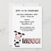 Funny Heilige Kuh 60. Geburtstagsparty Einladung (Rückseite)