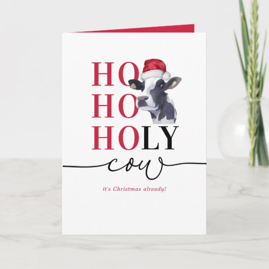 Funny Heilige Kuh ist Weihnachten (Vorderseite)