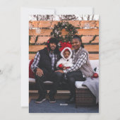 Funny Heilige Kuh Weihnachtsfest Foto Feiertagskarte (Rückseite)