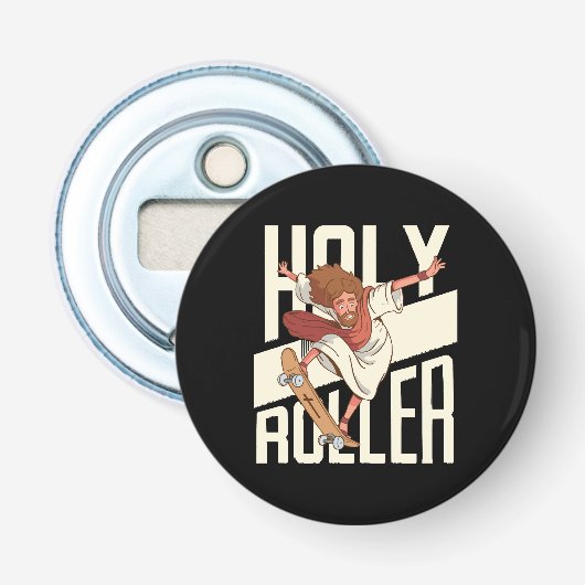 Funny Heiliger Roller Skateboard Jesus Flaschenöffner (Vorderseite)