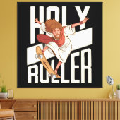 Funny Heiliger Roller Skateboard Jesus Leinwanddruck (Insitu (Wohnzimmer))
