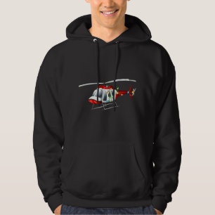 Funny Helicopter Lover Xmas Weihnachtsmannmütze He Hoodie