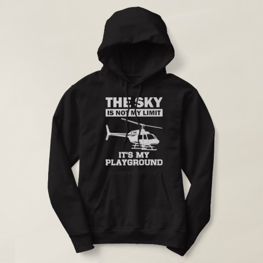 Funny Helicopter Pilot Geschenk für Männer Frauen Hoodie (Design vorne)