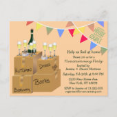 Funny hell House Erwärmung Party Einladung Design Postkarte (Vorderseite)