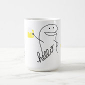FUNNY HELLO CARTOON BESCHÄFTIGT CO-WORKER-GIFT-TAS KAFFEETASSE (Mittel)