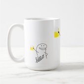 FUNNY HELLO CARTOON BESCHÄFTIGT CO-WORKER-GIFT-TAS KAFFEETASSE (Links)