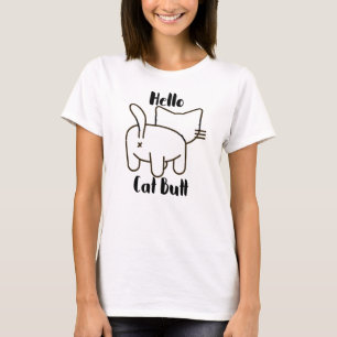 Funny Hello Cat Hintern T-Shirt
