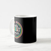 Funny Hello First Grade Pencil Circle Design  Kaffeetasse (Vorderseite Links)