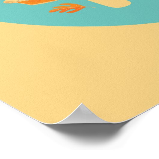 Funny Hello Pie Pastel Kitchen Typografie Poster (Ecke)