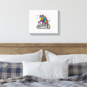 Funny Hello Summer Horse Leinwanddruck (Insitu (Schlafzimmer))