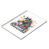 Funny Hello Summer Horse Notizblock (Linke Seite)