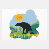 Funny "Hello Summer" Kackend Labrador Wrapping Pap Geschenkpapier Set (Vorderseite 3)