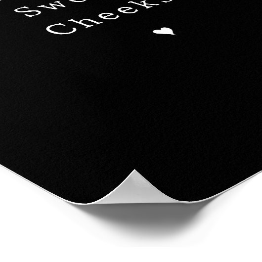 Funny Hello Sweet Cheeks Bathroom Poster (Ecke)