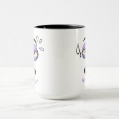 Funny Help Brew Sleepy Face Cartoon Tasse (Zentrum)